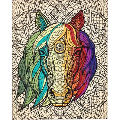 PIECEZZ Дървен пъзел Piecezz, 40 pieces - Кон (P1422)