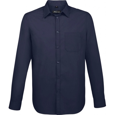 Sol's Baltimore Fit pánska košeľa s dlhým rukávom SL02922 dark blue