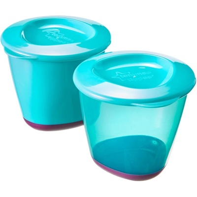 Tommee Tippee Pop-ups контейнери за съхранение на храни 2x110ml