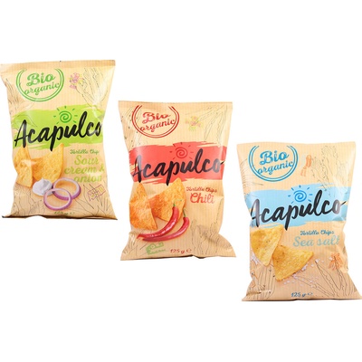 Acapulco Tortilla chipsy BIO Tortilla morská soľ 125 g