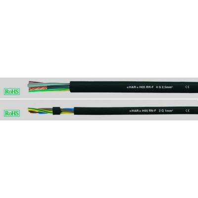 Helu 36004-1000 kabel s gumovou izolací H05RN-F 3 G 1 mm² černá 1000 m