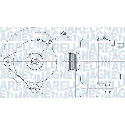 Alternátor MAGNETI MARELLI 063731887010