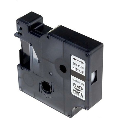 Compatible Съвместима лента с Dymo 18051, S0718260 6mm x 1, 5m черен печат / бял фон (18051)