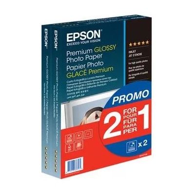 Epson Хартия Premium Glossy Photo Paper - 10x15cm - 2x 40 Sheets (C13S042167)