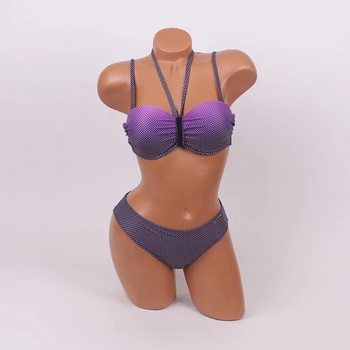 Image 1 of Лилав бански бриджитка с малки точици