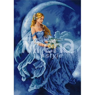 Milena Style Лунна фея - гоблен със схема конци dmc 1: 1