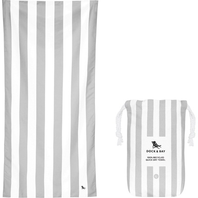 Dock & Bay Плажна кърпа бързосъхнеща, 90 x 160 см, сив (TOWLB-CAB-LG-LTGRY-R)