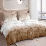 Johnny Home Спален комплект Johnny Home - S19385, 7 части, двулицев, 220 x 240 cm, светлокафяв/тъмнокафяв (S19385)