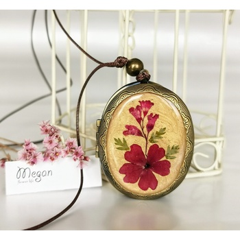 Meganflo Медальон за снимка червена върбинка