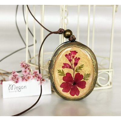 Meganflo Медальон за снимка червена върбинка