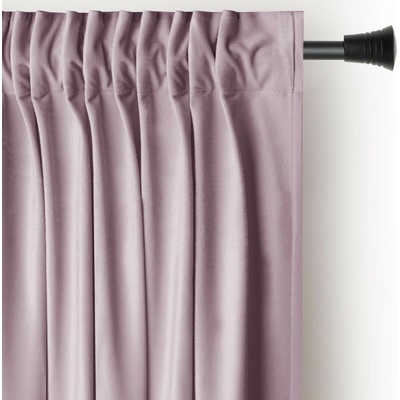 Záves AmeliaHome Velvet s multifunkčnou páskou ružový, veľkosť 140x270