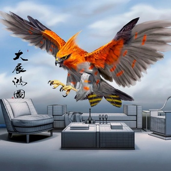 Image 1 of Art gift Фототапет Огнена птица