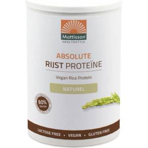 Mattisson Rice Protein Powder Natural 80% [400 грама] Неовкусен