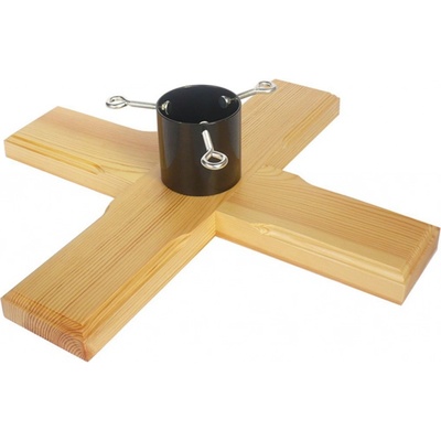 UH Stojan na stromek dřevěný, kříž, 550x550x135mm – Zbozi.Blesk.cz