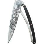 DEEJO 1cb019 tattoo / Ултралеко джобно ножче с дръжка от абанос (1cb019)