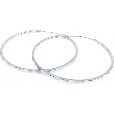 Jan Kos jewellery stříbrrné náušnice kruhy 12119095