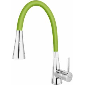 FERRO Кухненски смесител Ferro Zumba II с гъвкав чучур, зелен (BZA42G)