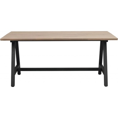 Rowico Home z masivního dubu CARRADALE Oak/black 170 x 100 cm dub přírodní černá 120887