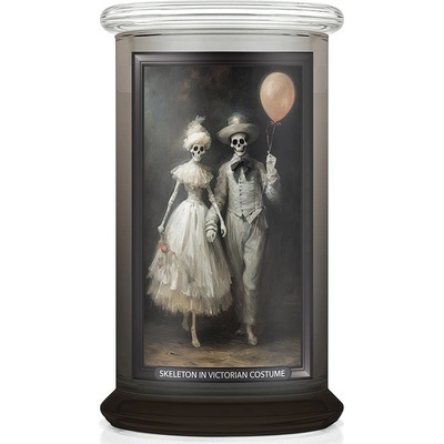 Kringle Candle Halloween Skeleton in Victorian Costume 623 g