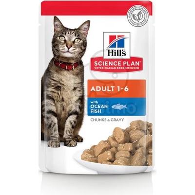 Hill's Science Plan Adult мокра храна за котки с риба 12 x 85 г