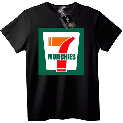 NOONEBRAND Тениска 7 MUNCHIES - 5XL, Black