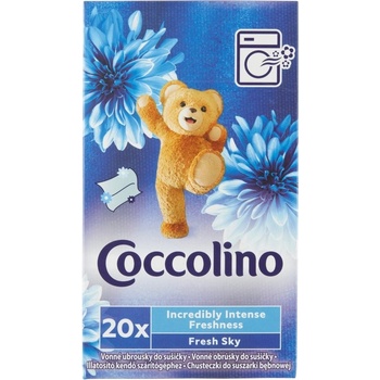 Coccolino Intense Fresh Sky vonné ubrousky do sušičky 20 ks