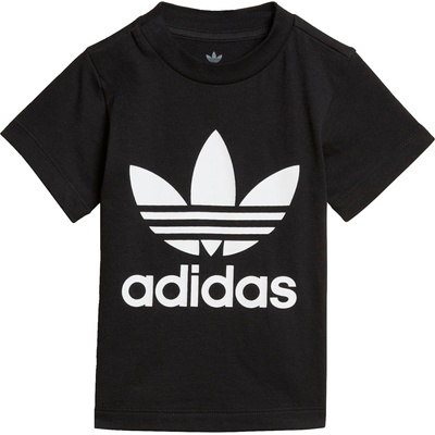 Adidas Тениска 'Trefoil' черно, размер 62