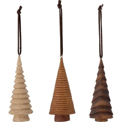 Bloomingville Ozdoby Christmas Trees set 3 ks