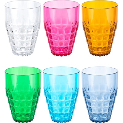 Guzzini 22570452 Hrnky Tiffany barevné 6 x 510 ml
