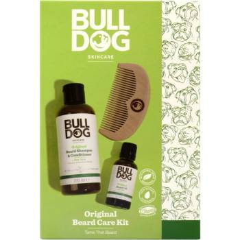 BULLDOG Original Beard Care Kit подаръчен комплект за мъже Peach Wood 10, 4 cm