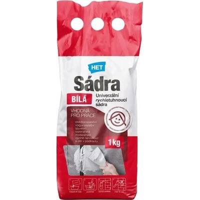 HET Sádra BÍLÁ 1 kg