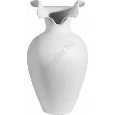Estilo Home Керамична ваза, бяла, 41, 5 x 23 см (EH0059)