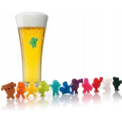 VacuVin Rozlišovače na skleničky Party People (12 ks)