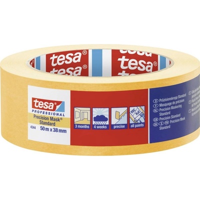 tesa PRECISION STANDARD 04344 krepová lepicí páska 50 m x 38 mm žlutá