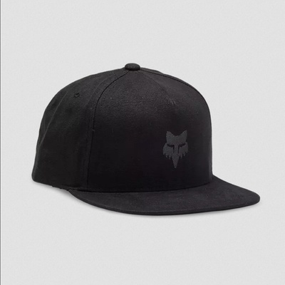Fox Fox Head Black/Charcoal s rovným šiltom