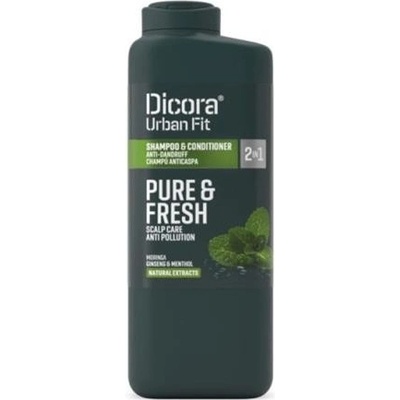 Dicora Urban Fit Pure & Fresh 2v1 ženšen & mentol šampon 400 ml