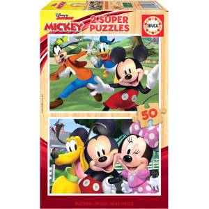 Educa - Puzzle 2x50 Mickey - 100 piese