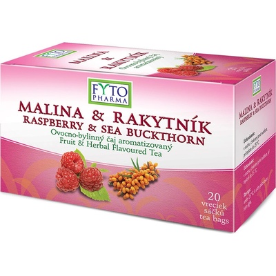 Fytopharma Ovocno bylinný čaj Malina + Rakytnik 20 x 2 g