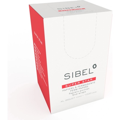 Sibel 1000ks papieriky na trvalú 89x57mm