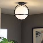 Elstead Lighting Quintiesse QN-SOMERSET-F-O-BK - Плафон SOMERSET 1xE27/60W/230V, черен (ED1119)