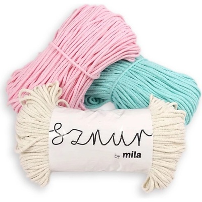 Bavlněná šňůrka Mila Glitter 3mm 100m