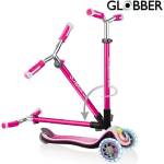 Globber Детска тротинетка със светещи колела GLOBBER Elite Prime - Pink Тротинетка, скутер