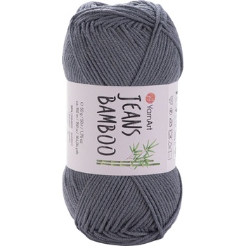 YARNART Jeans Bamboo 128 Grey Плетива прежда (Jeans Bamboo 128)