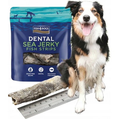 FISH4DOGS DENTAL SEA morská ryba prúžky 100 g