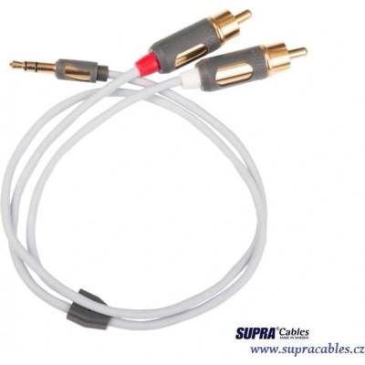Supra Cables Supra MP-Cable Mini Plug-2RCA - Сигнален кабел 3.5mm стерео jack / 2 RCA - 2 м (071848)