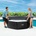 Intex Спа покривало Тъмносиво 180 x 180 cm PVC и PU (42035643)