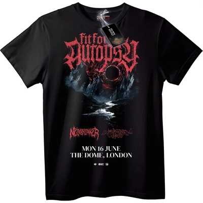 NOONEBRAND Тениска Concert на Fit for Autopsy - 2XL, White