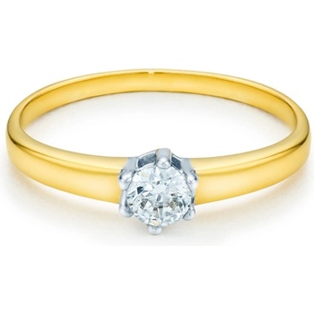 SAVICKI Годежен пръстен Solitaire: два цвята злато. диамант