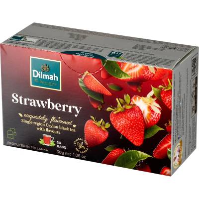 Dilmah Jahoda čierny čaj 20 x 2 g