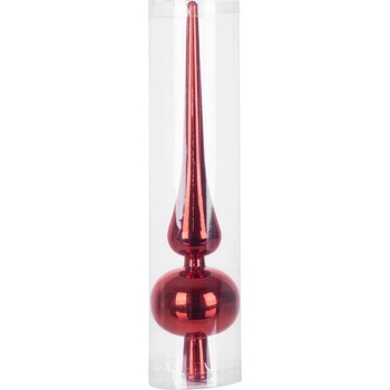 MagicHome OzdobaVianoce 1 ks 25 cm špic červený na vianočný stromček